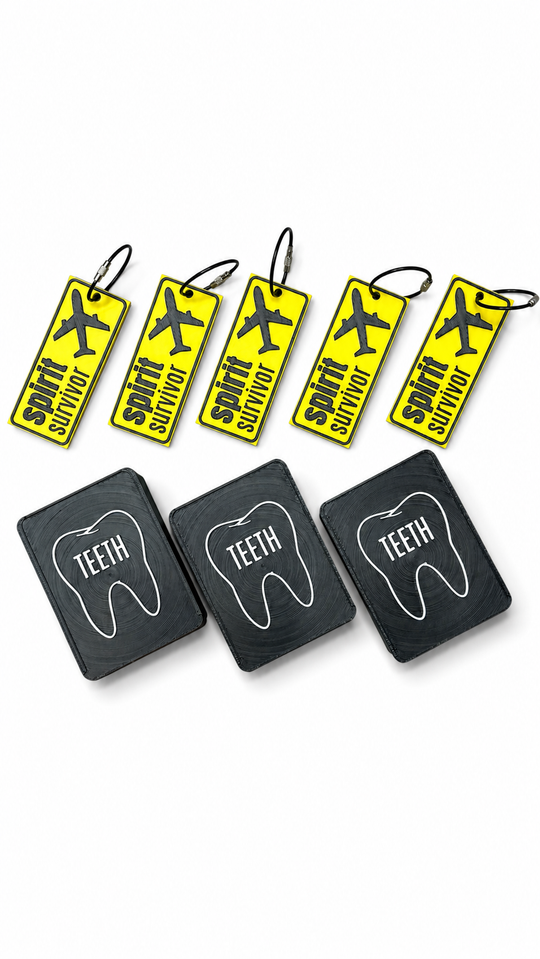 3 TEETH + 5 SPIRIT SURVIVOR BAGTAGS