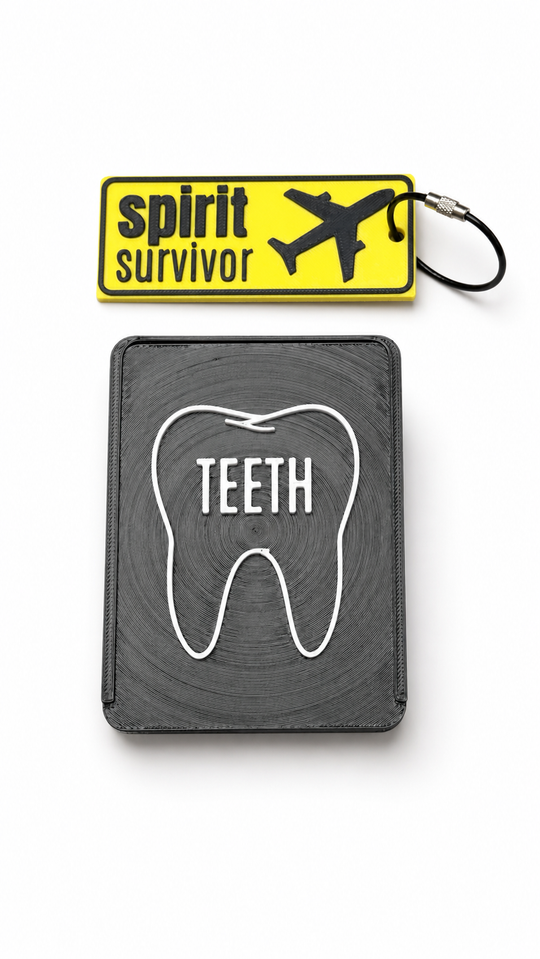 TEETH + SPIRIT SURVIVOR BAGTAG