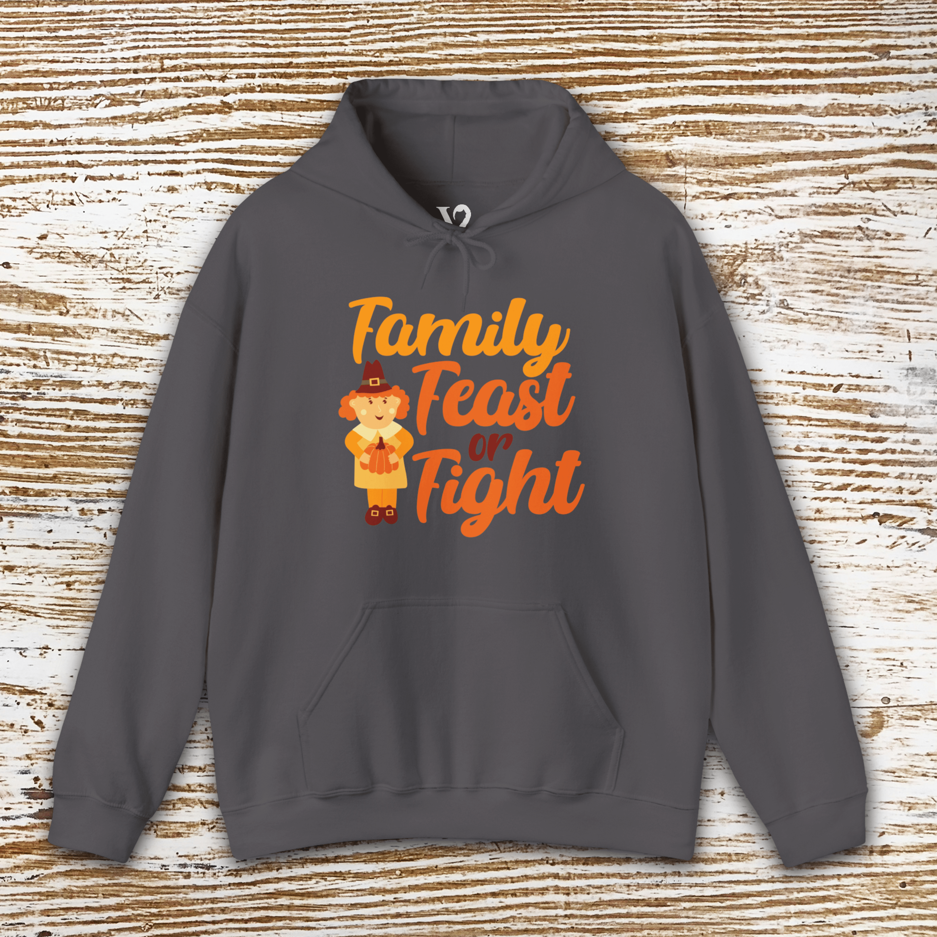 Printify Hoodie Charcoal / S Venom Haus | FAMILY FEAST OR FIGHT | Traumatic Thanksgiving Hoodie