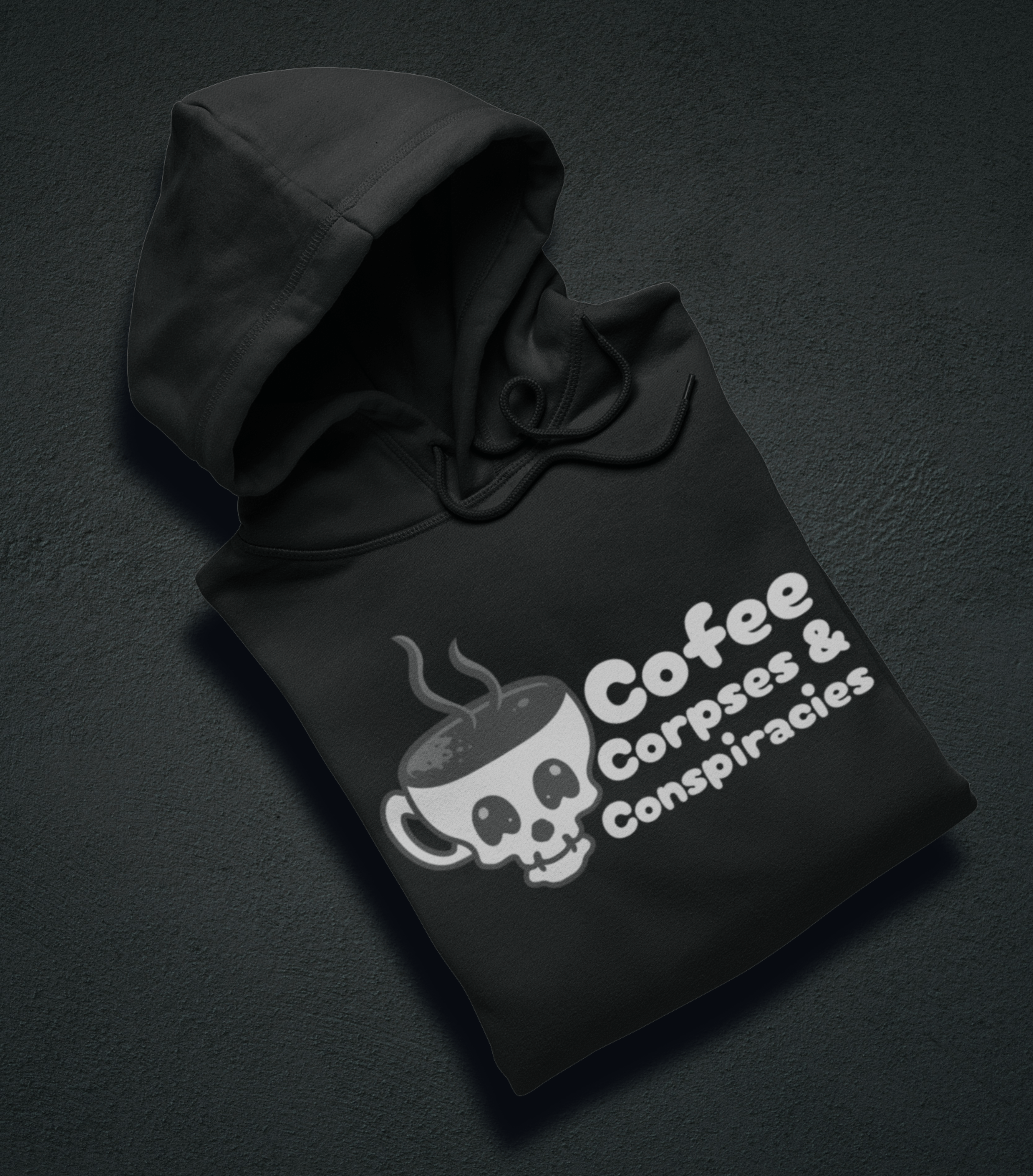 Printify Hoodie Venom Haus | COFFEE CORPSES AND CONSPIRACIES | Premium Graphic Hoodie