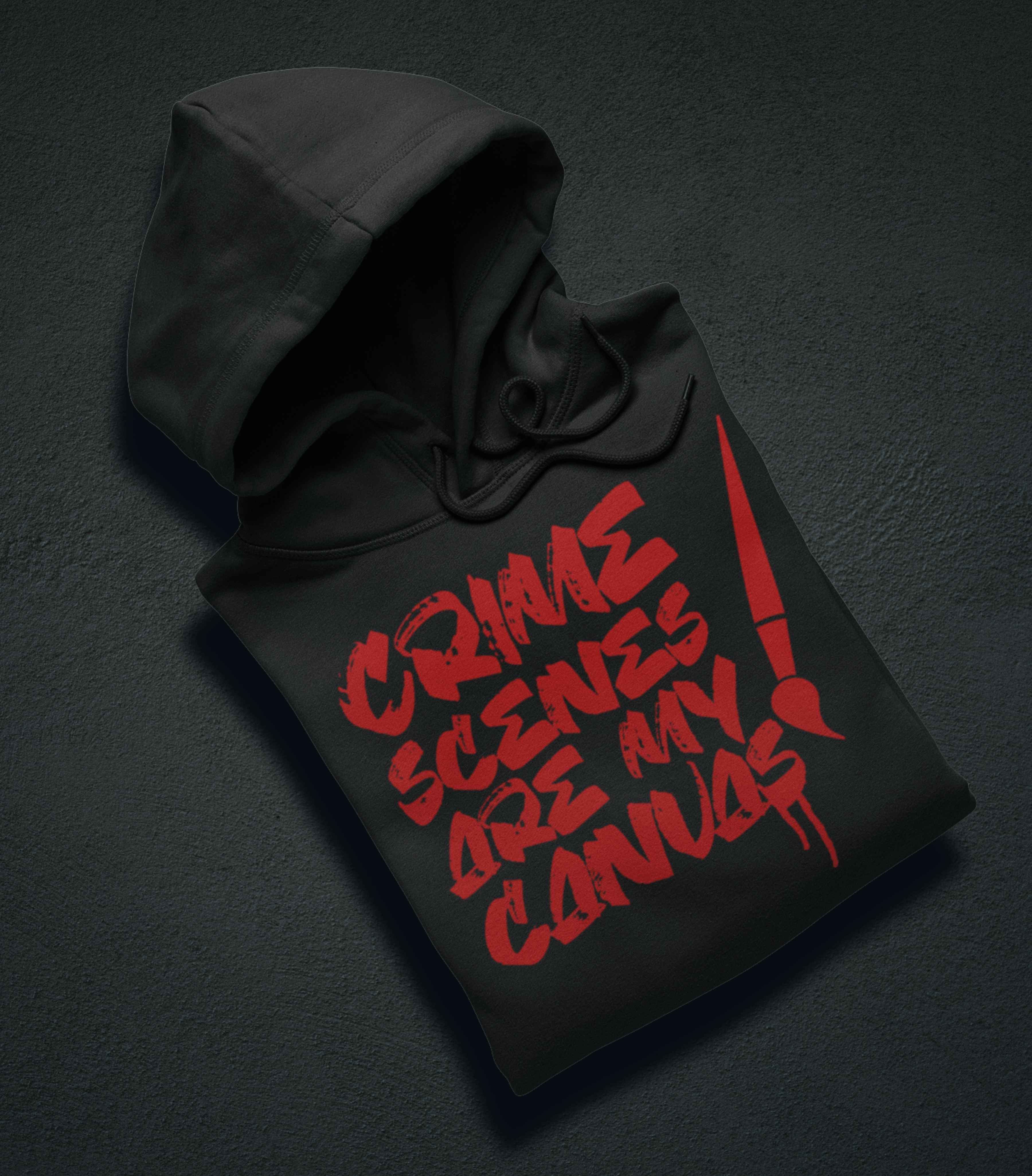 Printify Hoodie Venom Haus | CRIME SCENES ARE MY CANVAS  | Premium Graphic Hoodie