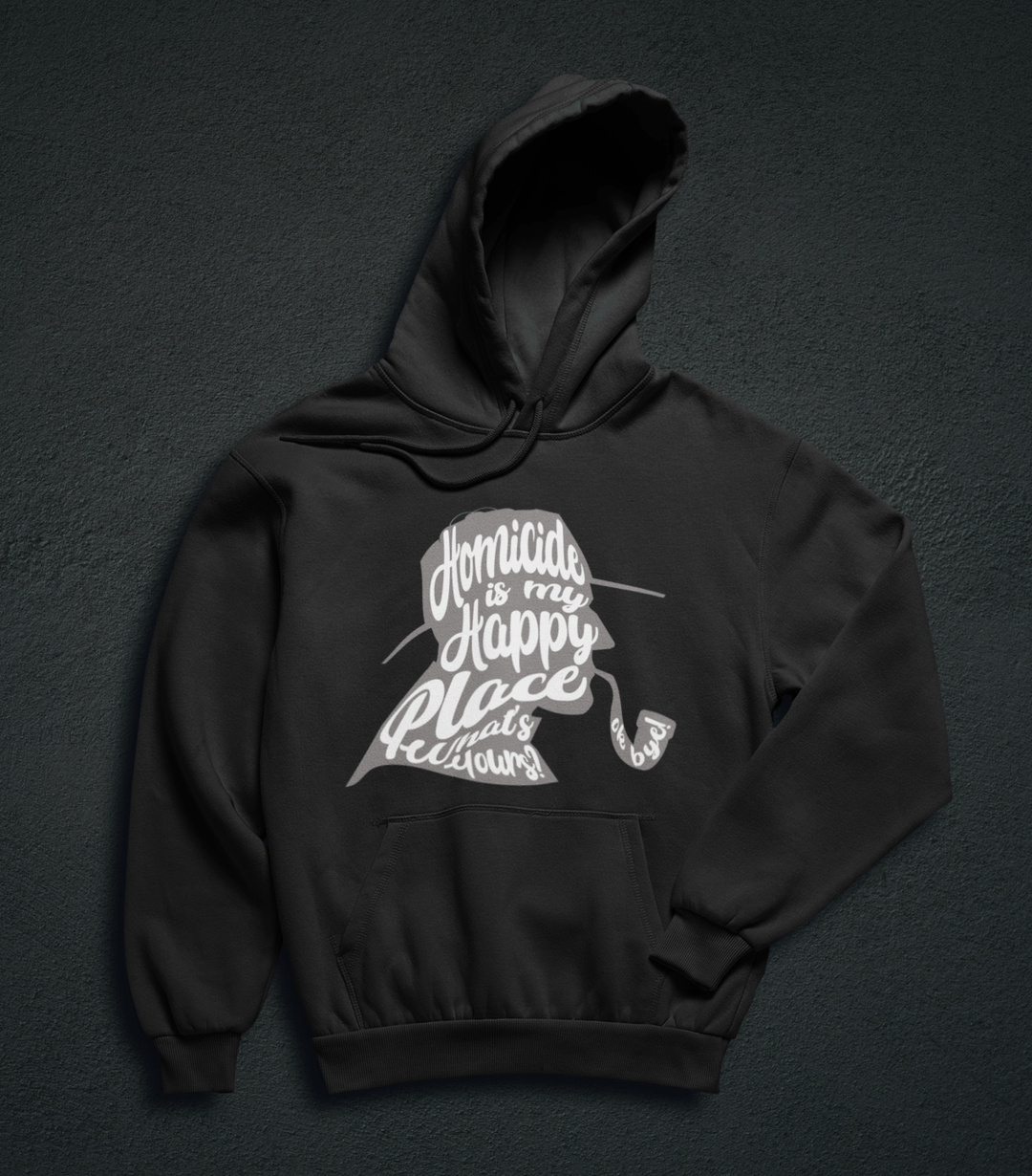 Printify Hoodie Venom Haus | HOMICIDE IS MY HAPPY PLACE | Premium Graphic Hoodie