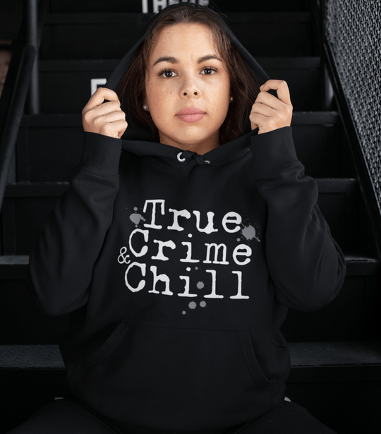 Printify Hoodie Venom Haus | TRUE CRIME AND CHILL | Premium Graphic Hoodie