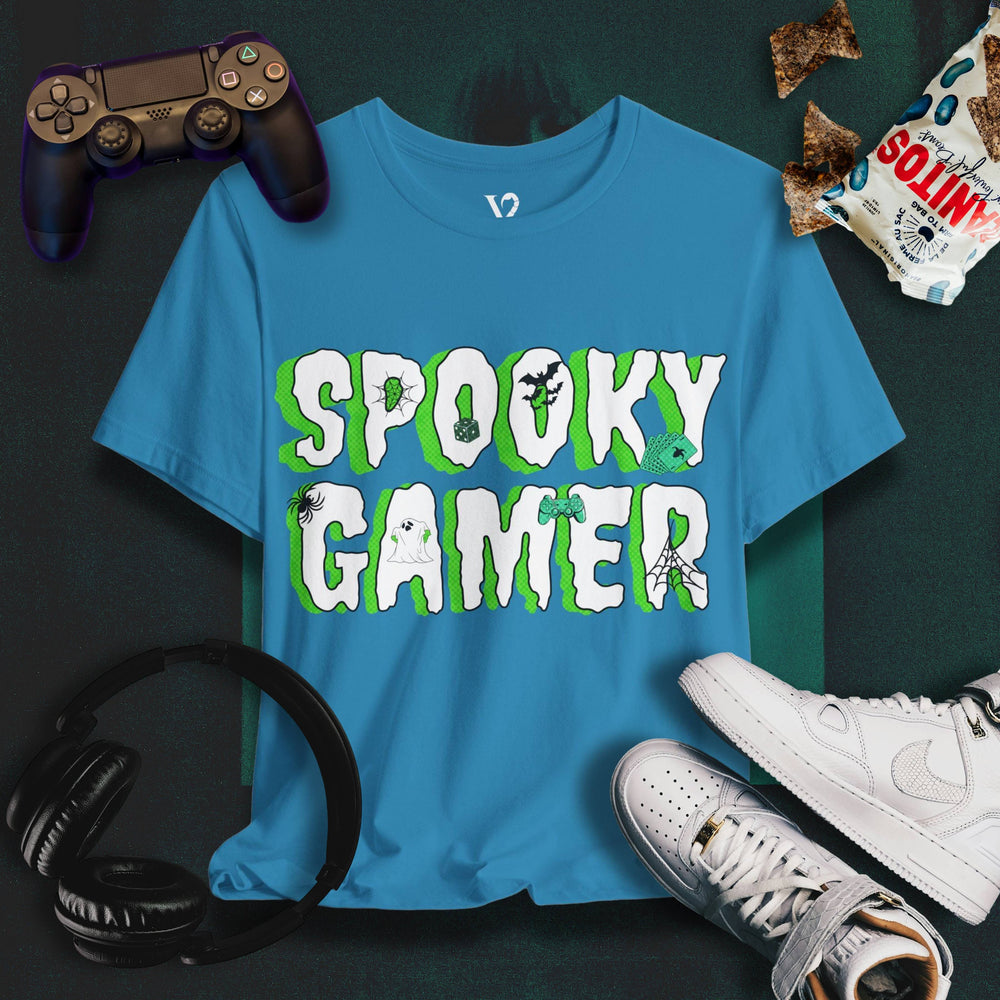 Printify T-Shirt Aqua / S Venom Haus | SPOOKY GAMER | Graphic Tee