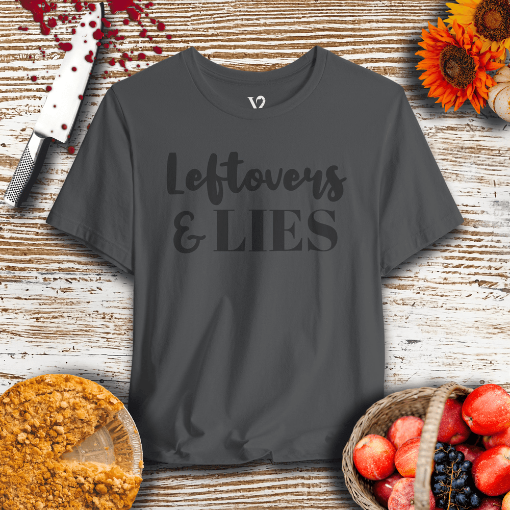 Printify T-Shirt Asphalt / S Venom Haus | LEFTOVERS AND LIES | Traumatic Thanksgiving Tee