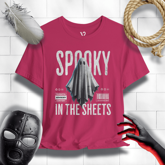 Printify T-Shirt Berry / S Venom Haus | SPOOKY IN THE SHEETS | Graphic Tee