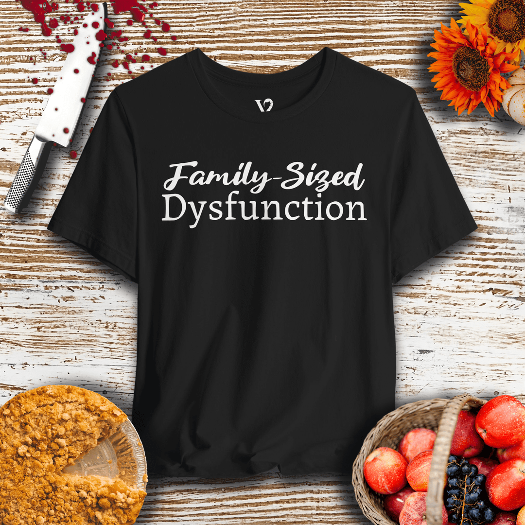 Printify T-Shirt Black / S Venom Haus | FAMILY-SIZED DYSFUNCTION | Traumatic Thanksgiving Tee