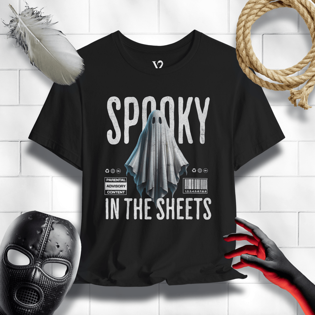 Printify T-Shirt Black / S Venom Haus | SPOOKY IN THE SHEETS | Graphic Tee