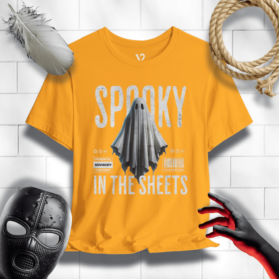 Printify T-Shirt Gold / S Venom Haus | SPOOKY IN THE SHEETS | Graphic Tee