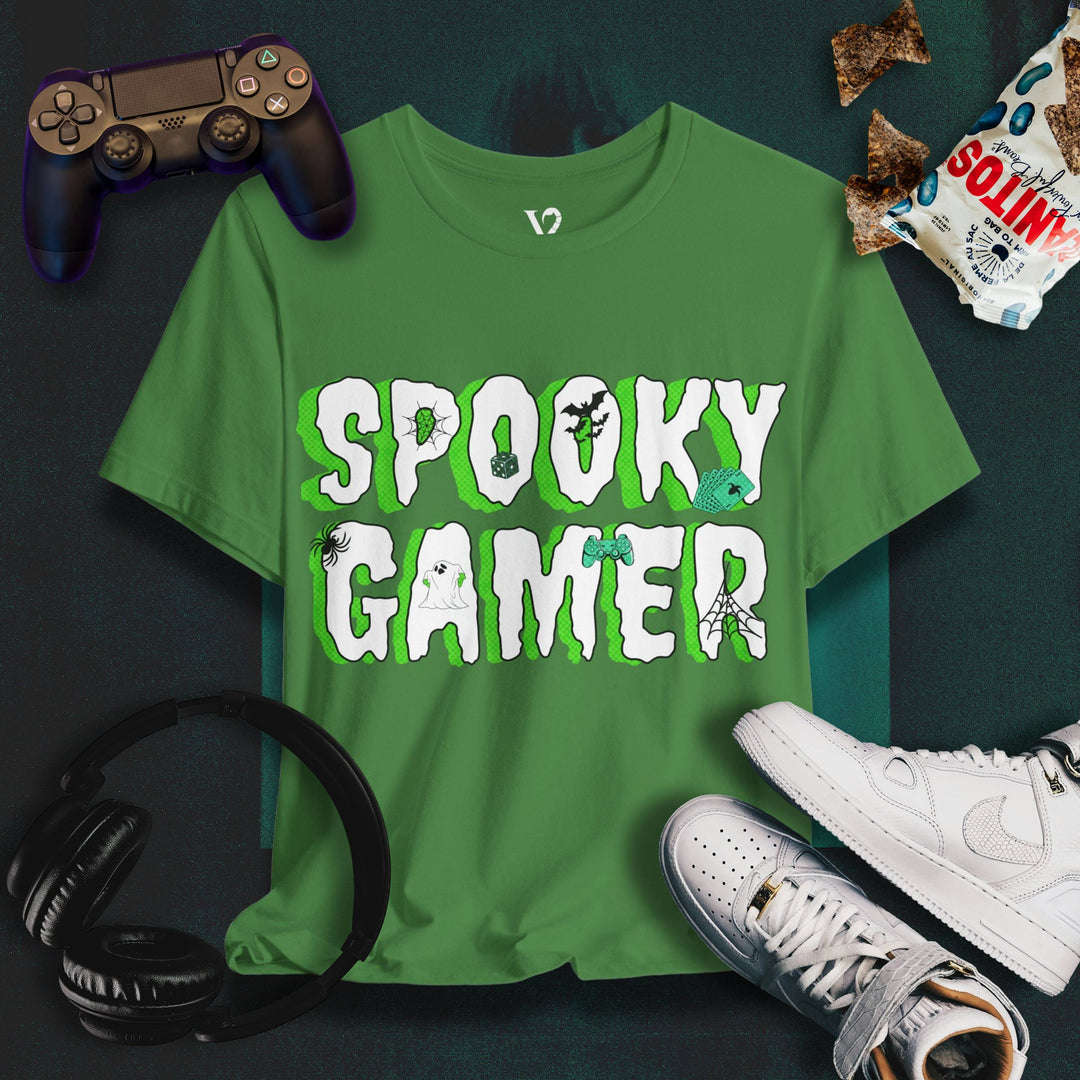 Printify T-Shirt Leaf / S Venom Haus | SPOOKY GAMER | Graphic Tee