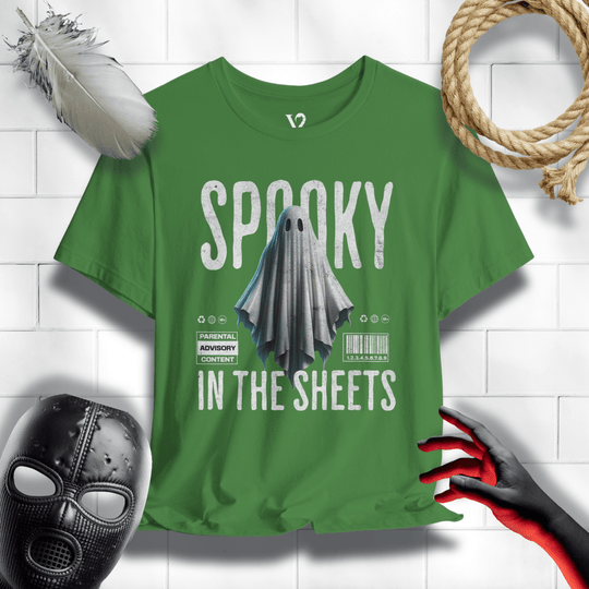 Printify T-Shirt Leaf / S Venom Haus | SPOOKY IN THE SHEETS | Graphic Tee