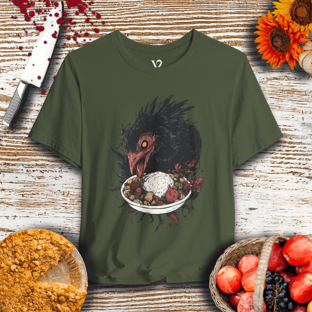 Printify T-Shirt Military Green / S Venom Haus | DERANGED TURKEY | Traumatic Thanksgiving Tee