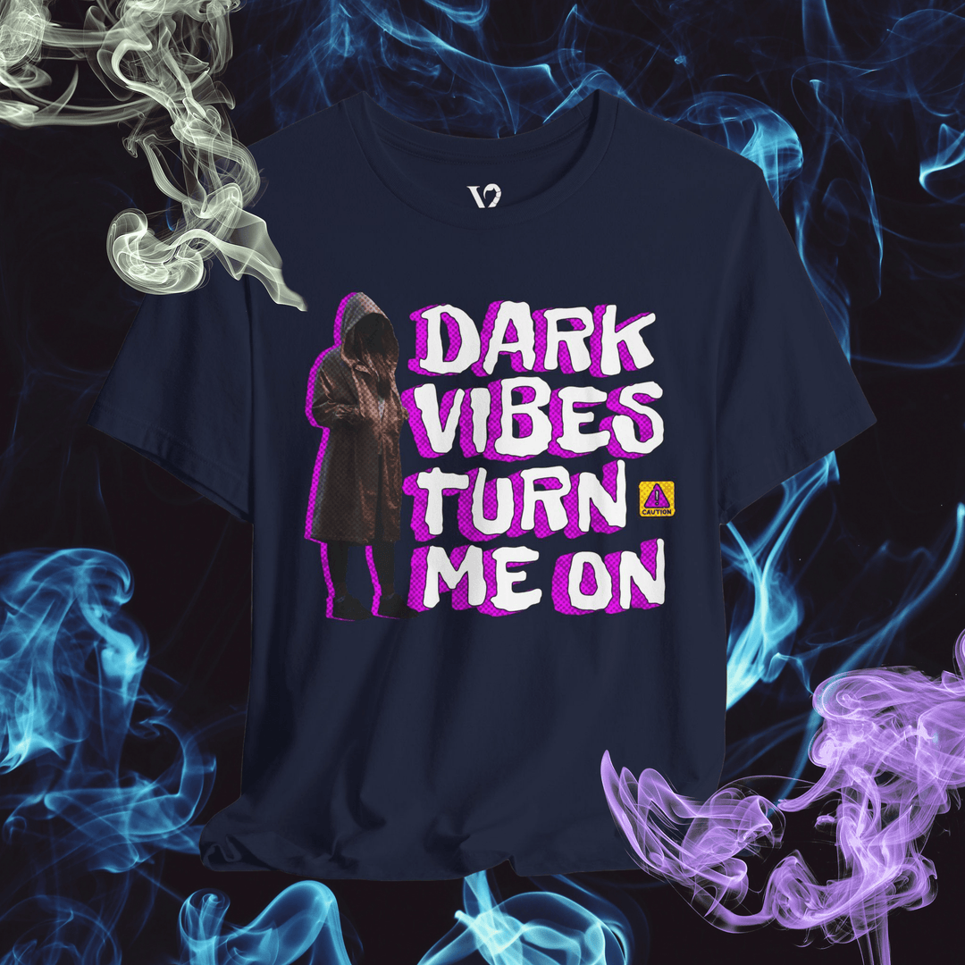 Printify T-Shirt Navy / S Venom Haus | DARK VIBES TURN ME ON | Graphic Tee