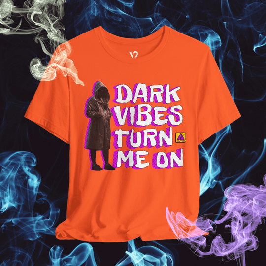 Printify T-Shirt Orange / S Venom Haus | DARK VIBES TURN ME ON | Graphic Tee