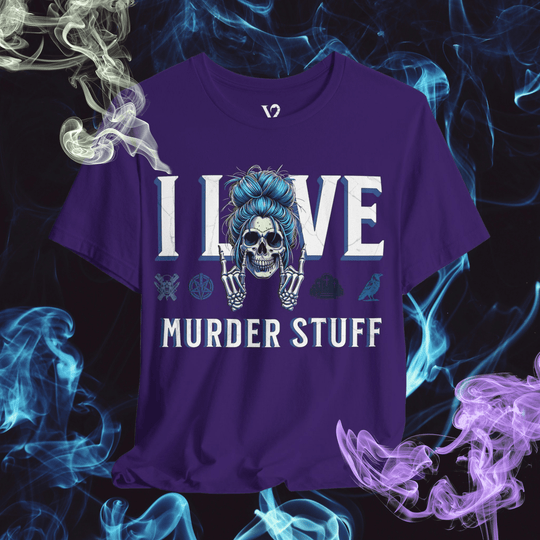 Printify T-Shirt Team Purple / S Venom Haus | I LOVE MURDER STUFF | Graphic Tee