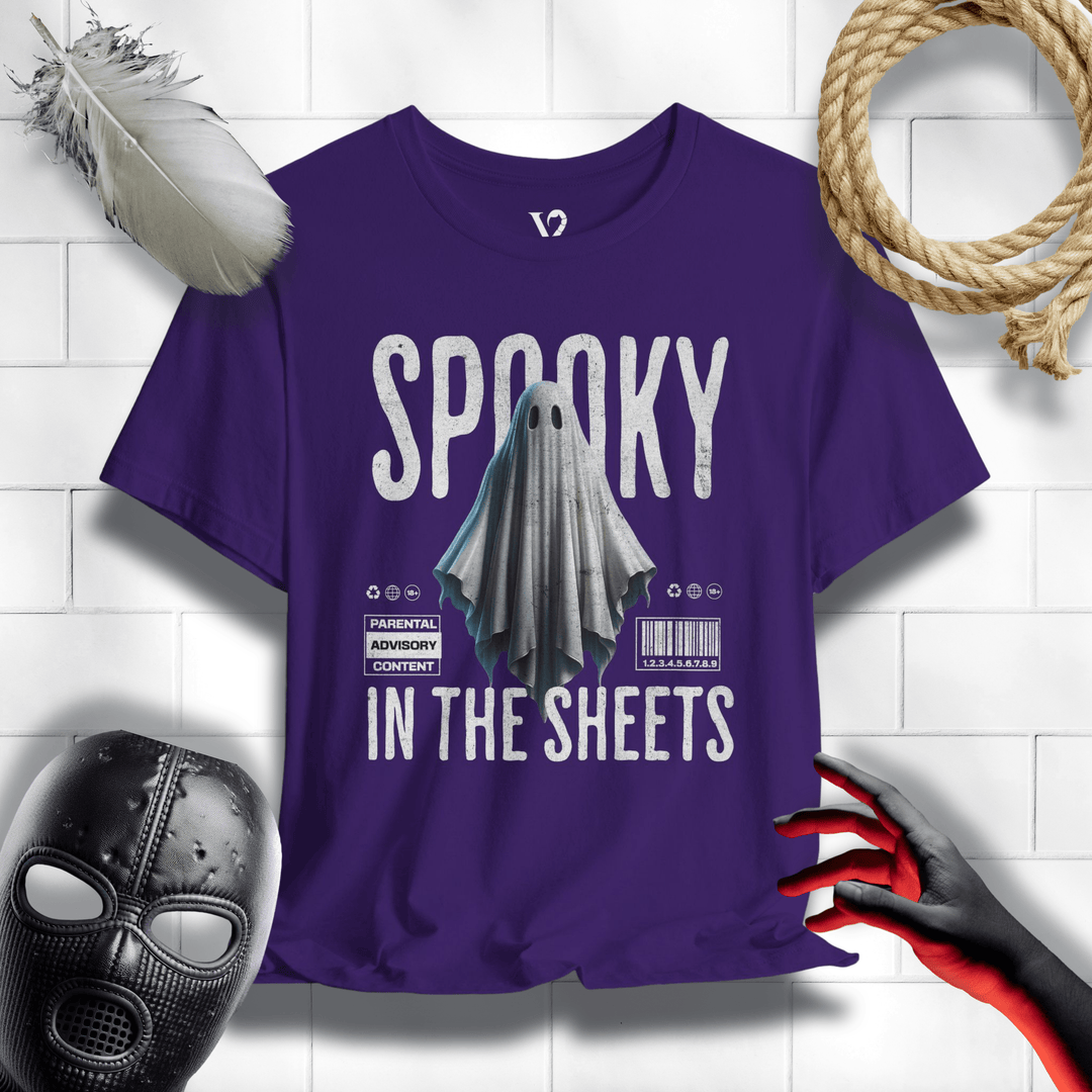 Printify T-Shirt Team Purple / S Venom Haus | SPOOKY IN THE SHEETS | Graphic Tee