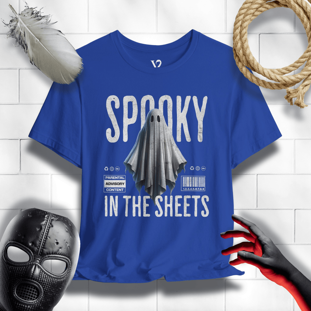 Printify T-Shirt True Royal / S Venom Haus | SPOOKY IN THE SHEETS | Graphic Tee