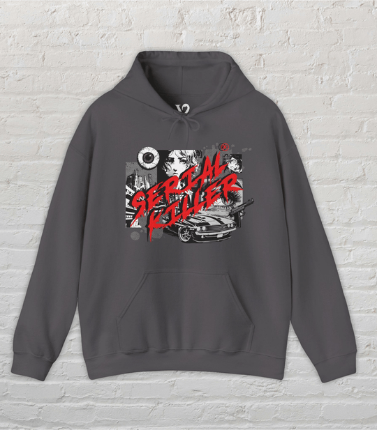 Venom Haus Hoodie Charcoal / S Venom Haus | SERIAL KILLER - FEMME FATALE | Graphic Gaming Hoodie