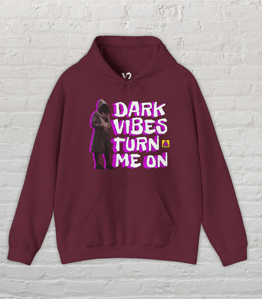 Venom Haus Hoodie Maroon / S Venom Haus | DARK VIBES TURN ME ON | Graphic Hoodie