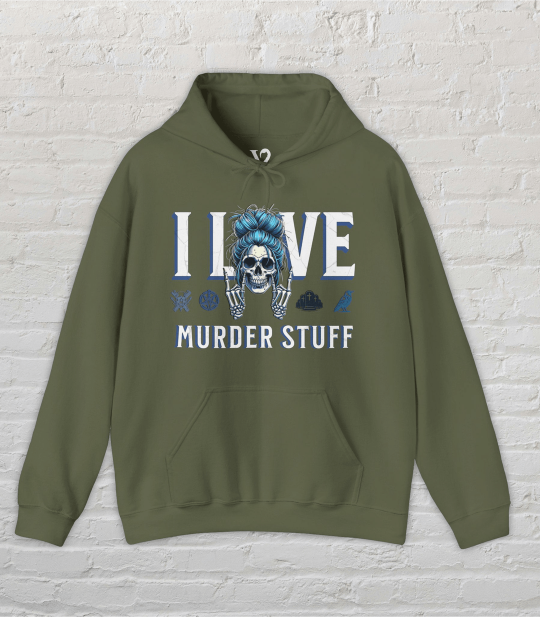 Venom Haus Hoodie Military Green / S Venom Haus | I LOVE MURDER STUFF | Graphic Hoodie