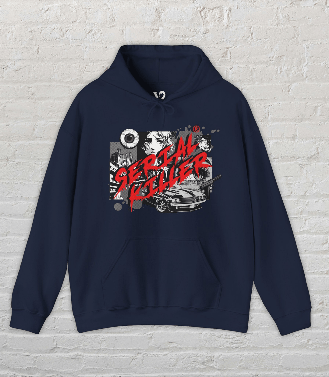 Venom Haus Hoodie Navy / S Venom Haus | SERIAL KILLER - FEMME FATALE | Graphic Gaming Hoodie