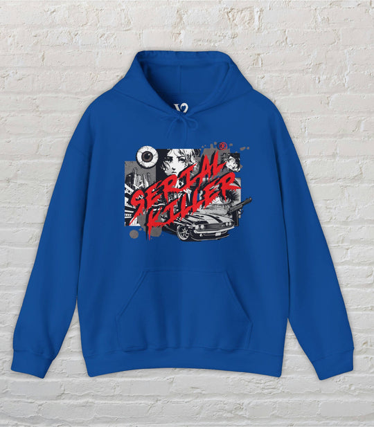 Venom Haus Hoodie Royal / S Venom Haus | SERIAL KILLER - FEMME FATALE | Graphic Gaming Hoodie