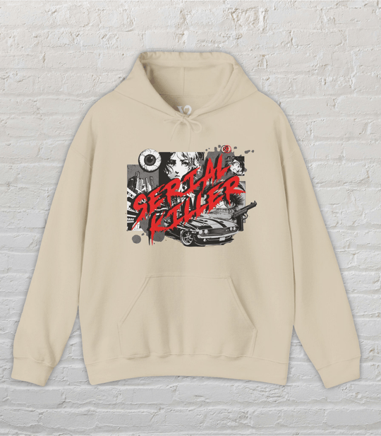 Venom Haus Hoodie Sand / S Venom Haus | SERIAL KILLER - FEMME FATALE | Graphic Gaming Hoodie